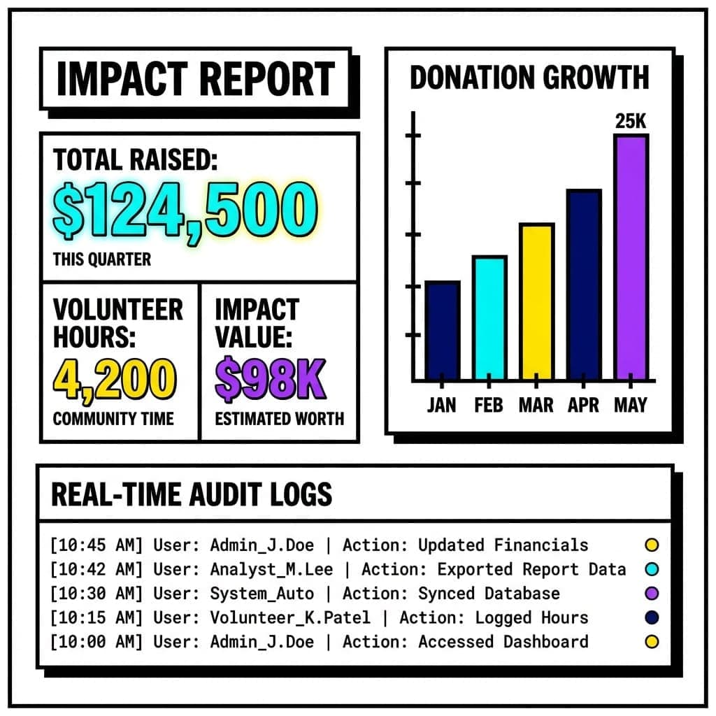 Proximatic Impact Dashboard showing Audit-Ready Data